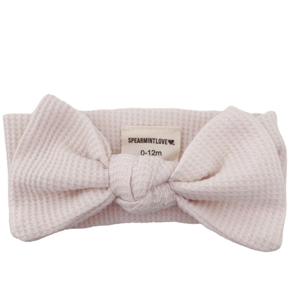 SPEARMINTLOVE snow bow headband 0-12M